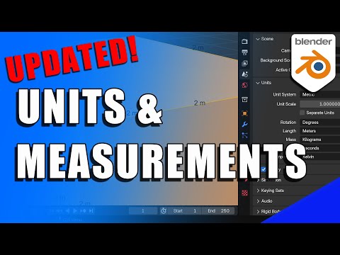 How to Change and Display Units of Measurement in BLENDER (Updated for Blender 4.0 +)