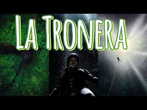 Rapel en Caverna la tronera, Corazón del mundo en el Peñón - Santander.