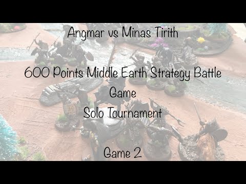 Angmar vs Minas Tirith MESBG 600 Points Solo Tournament Battle Report (Game 2)