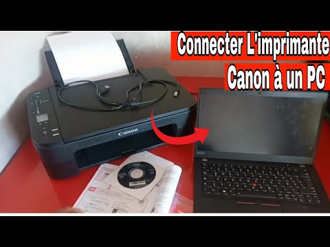 comment installer et connecter une imprimante canon PIXMA a l'ordinateur PC