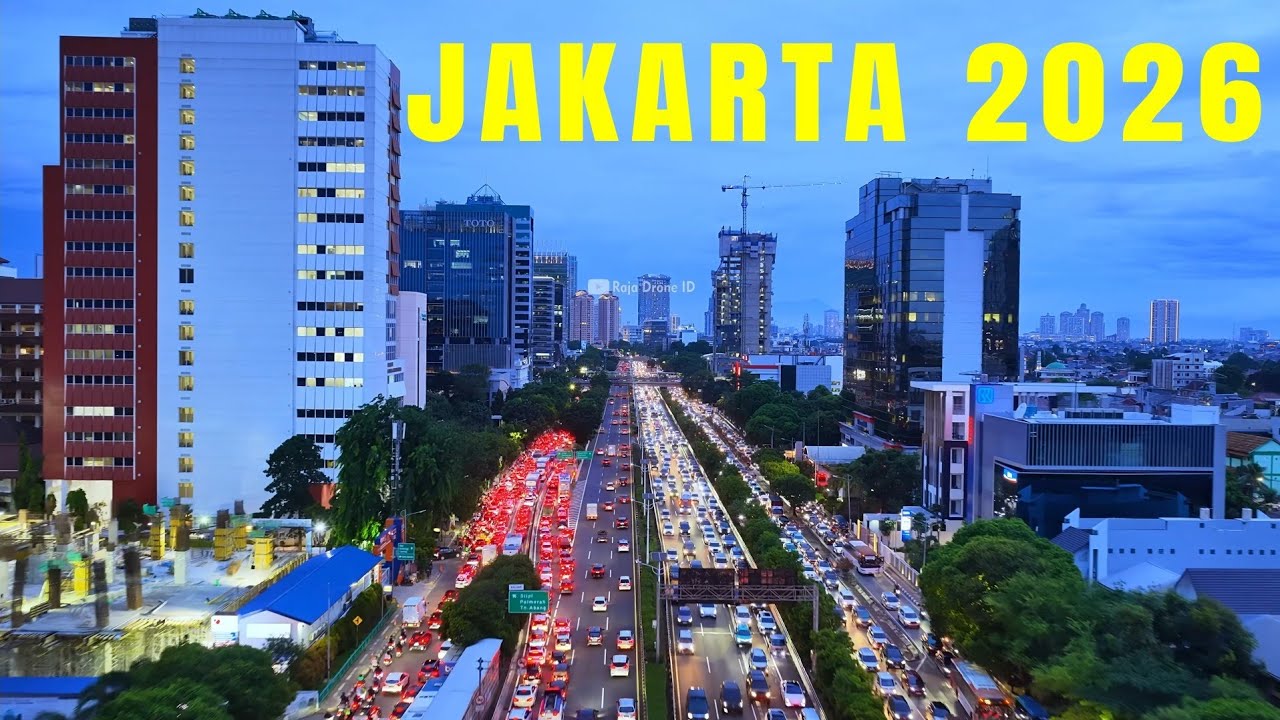Amazing View Jakarta City Indonesia by Drone 2026