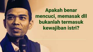 Download lagu Mencuci, memasak, dll bukanlah termasuk kewajiban istri? mp3 Download lagu Mencuci, memasak, dll bukanlah termasuk kewajiban istri? mp3