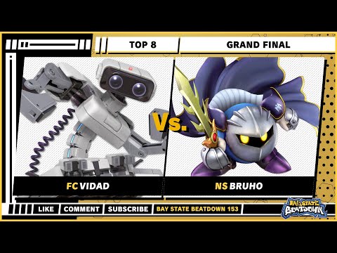 Bay State Beatdown 153 - Grand Final - Vidad (R.O.B) VS Bruho (Metaknight) - SSBU Singles