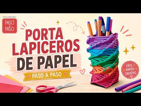 Porta Lapiceros de Papel