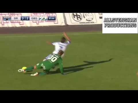 Swedish Goalkeeper Executing Player