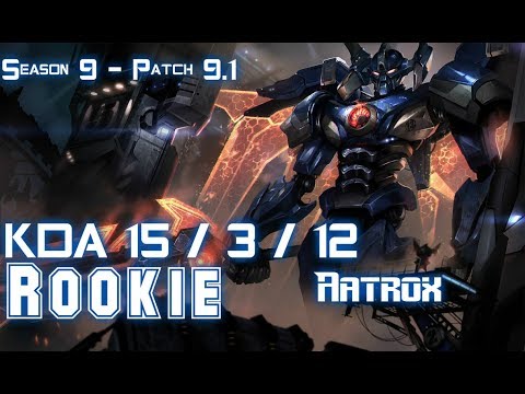 Rookie AATROX vs LEBLANC Mid - Patch 9.1 KR Ranked
