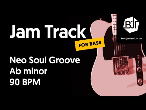Neo Soul Groove Jam Track in Ab minor (for bass) "Cognition" - BJT #59
