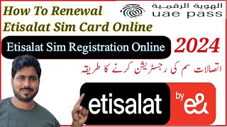 How To Renewal Etisalat Sim Online | Update Etisalat Sim Online | Technical Support