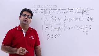 Boundary Layer Theory Problem Example 1