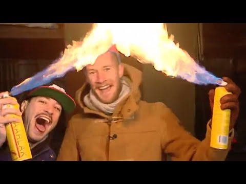 Proefkonijnen - Brandblusser versus vlammenwerper