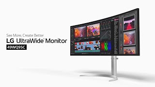 Video 0 of Product LG UltraWide 49WQ95C 49" DQHD Curved Ultra-Wide Monitor (2022)