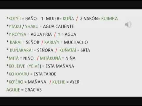 Aprendiendo Guaraní con la Profesora Elba Rios