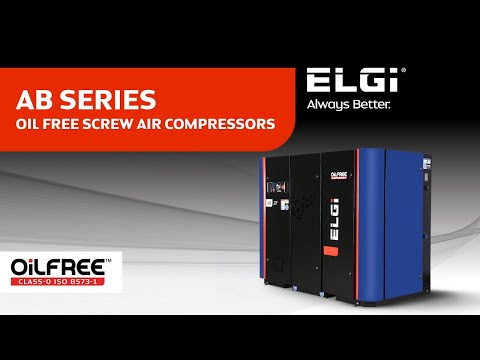 ELGi | AB SERIES | OIL FREE SCREW AIR COMPRESSORS | OIL FREE. DISRUPTED | ALWAYS BETTER