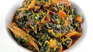 How To Cook AUTHENTIC Calabar Style Edikaikong Soup | Vegetable Soup