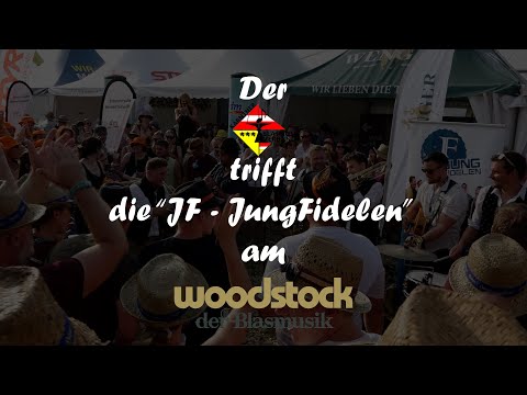 KBV trifft... die "JF - JungFidelen" am Woodstock der Blasmusik 2024