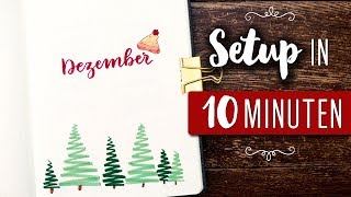 Bullet Journal Dezember in NUR 10 MIN gestalten 😱