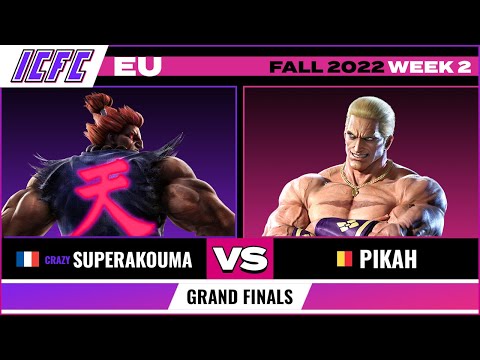 SuperAkouma (Akuma) vs. Pikah (Geese) Grand Finals - ICFC EU Tekken 7 Fall 2022 Week 2