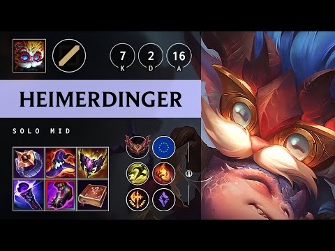 Heimerdinger Mid vs Ekko - EUW Grandmaster Patch 25.S1.2