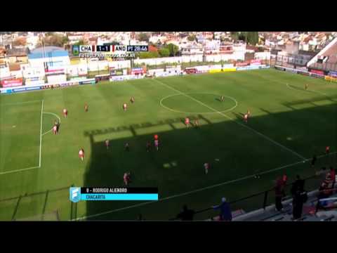 Gol de Aliendro. Chacarita 1 - Los Andes 1. Fecha 24. Primera B Nacional 2015. FPT.