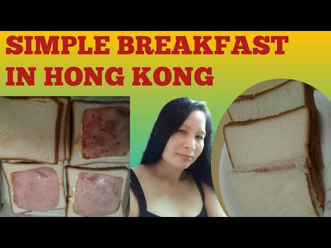 simple breakfast in Hong Kong