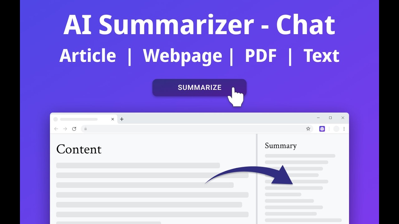 Article Summarizer Extension video preview