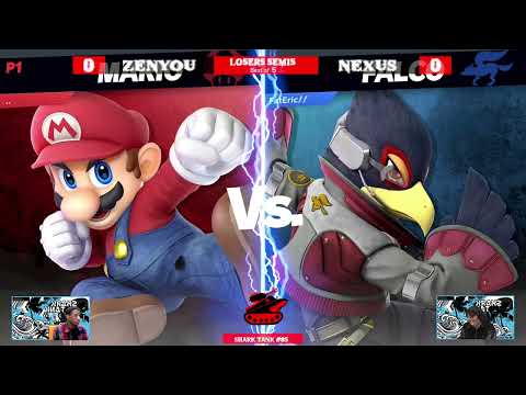 Shark Tank #85 Losers Semi Final - OA|FC Nexus (Falco) Vs. Zenyou (Mario) - SSBU Tournament