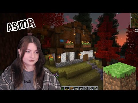 1 Hour of Relaxing Minecraft Building ASMR 😴 Cabin in the Woods