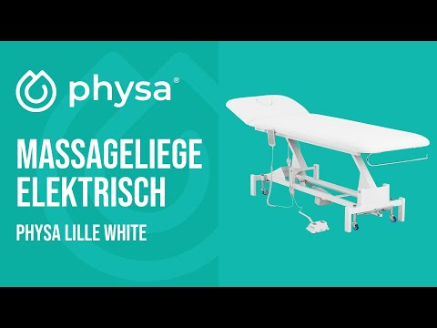 Video - Massageliege elektrisch - 1 Motor - 100 W - 207 x 68 x 53 - 92 cm - 200 kg - weiß