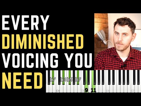 Every Half-Diminished & Diminished Voicing You Need - Jazz Piano Lesson
