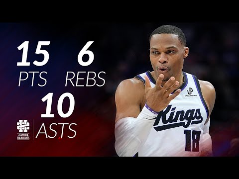 Russell Westbrook 15 pts 6 rebs 10 asts vs Rockets 25/26 season