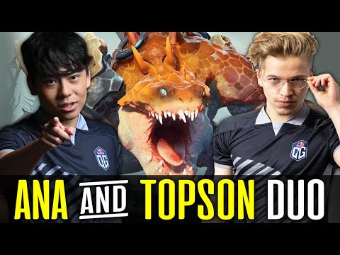 Ana & Topson DUO - Laning NEW HERO "Primal Beast" together DOTA 2