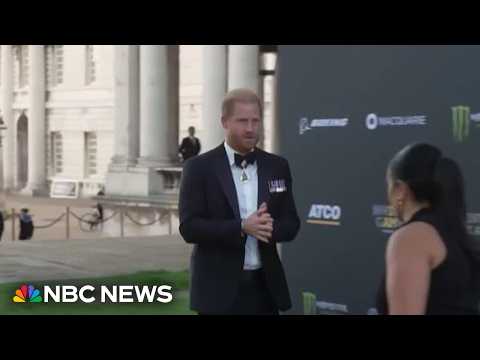 Prince Harry makes first public appearance since family's return to the U.K.