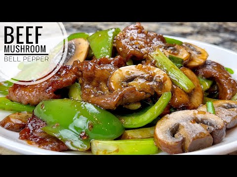 Beef With Mushroom And Bell Pepper Stir Fry