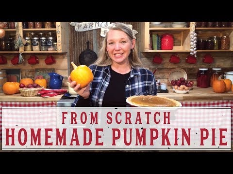 HOMEMADE PUMPKIN PIE RECIPE - COMPLETELY FROM SCRATCH!