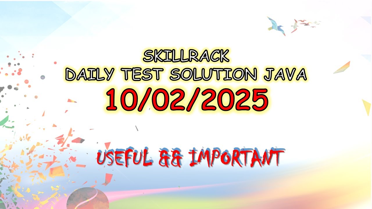 SkillRack Daily Test Java Solution | 10/02/2025 #skillrack #coderack