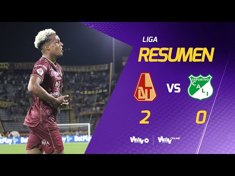 Tolima vs. Cali (Goals and Highlights) | Liga BetPlay Dimayor 2022-II | Matchday 2