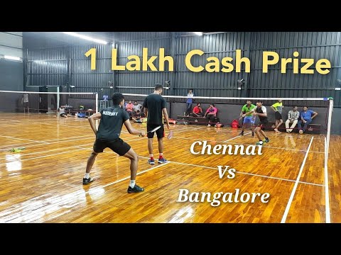 1 Lakh Cash Prize All India Badminton Tournament Pre-Quater Finals Play factory CHENNAI VS BANGALORE