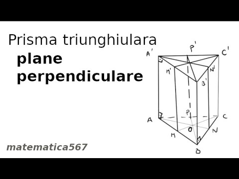 Plane perpendiculare in prisma triunghiulara