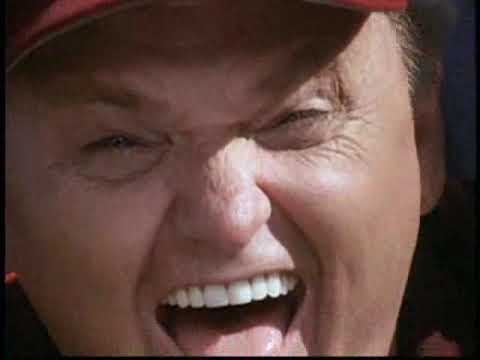 End-card helmet smash and stadium roar — a cue point for the Rush and EWF drops