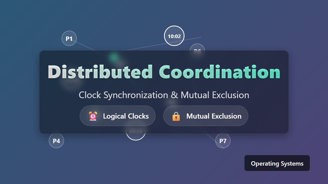 Distributed Coordination: Clock Synchronization & Mutual Exclusion Explained!