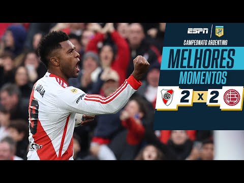 Com gol de Borja, River Plate busca empate contra o Lanús nos minutos finais no Campeonato Argentino