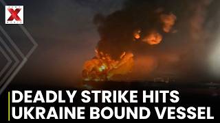 Russian drone attack burns cargo ship near Ukrainian port killing cook | NewsX World