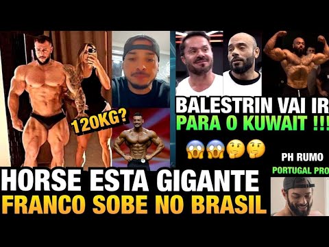 HORSE ESTÁ GIGANTE NOVAMENTE - FRANCO VAI COMPETIR NO BRASIL - BALESTRIN ASSUSTOU O CARIANI E MAIS