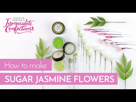Learn to make sugar flowers for cakes - Jasmine