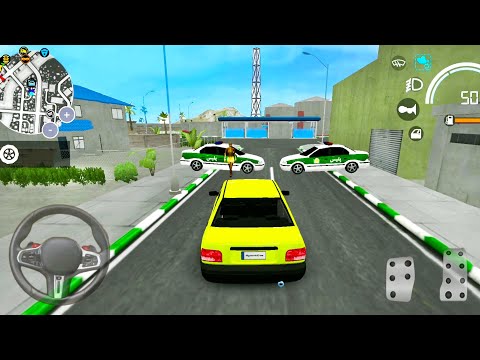 Taxi & Police Drive Simulator - Green Car Driving In The City - Android Gameplay