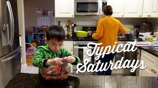 Spend a Saturday with me...cooking, eating dinner with friends | Vlogmas 9 - Chef Julie Yoon