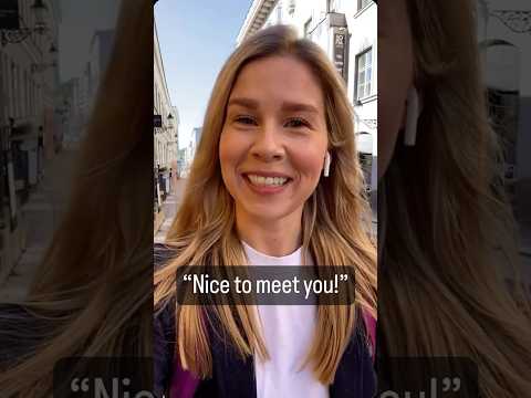 How to say “Nice to meet you” in spoken Finnish🇫🇮🌟 #finnishlanguage #learnfinnish #finnish