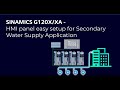 SINAMICS G120X HMI Panel Easy Setup For Secondary Water Supply Application