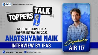 Download Lagu GAT B ( Biotechnology ) Topper's Talk 2023 | Ahatshyam Naik - AIR 117 Thumbnail