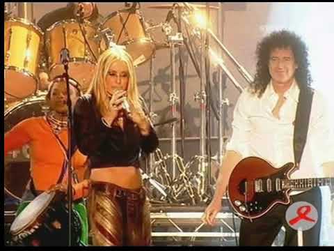 Queen + Anastacia + Amanpondo -  We Will Rock You (Live)